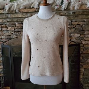 Beautiful gold pearls sweater